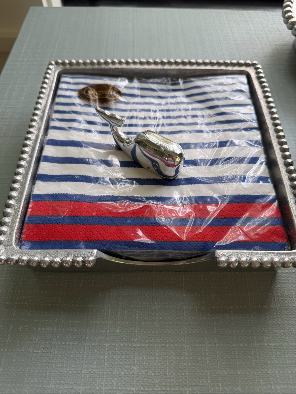 Mariposa Patriotic Luncheon Napkin Holder - Picture 6 of 7